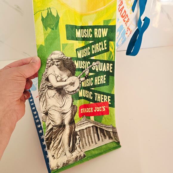 NWT Trader Joe's Reusable Tote Bag  NASHVILLE. TENNESSEE TN Music City USA - Picture 3 of 7